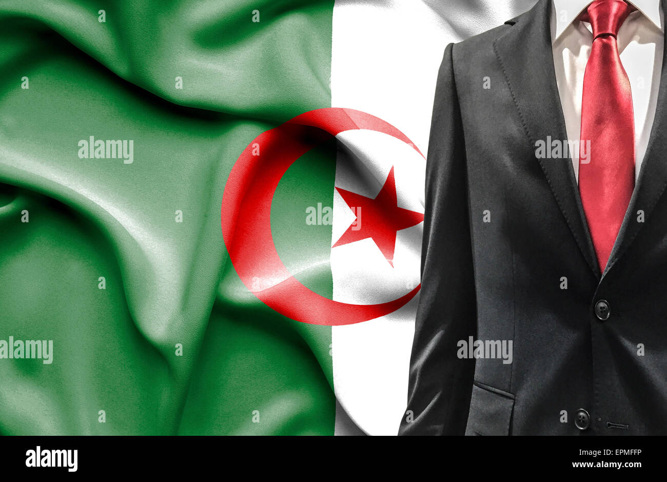 Man in suit d'Algérie Banque D'Images