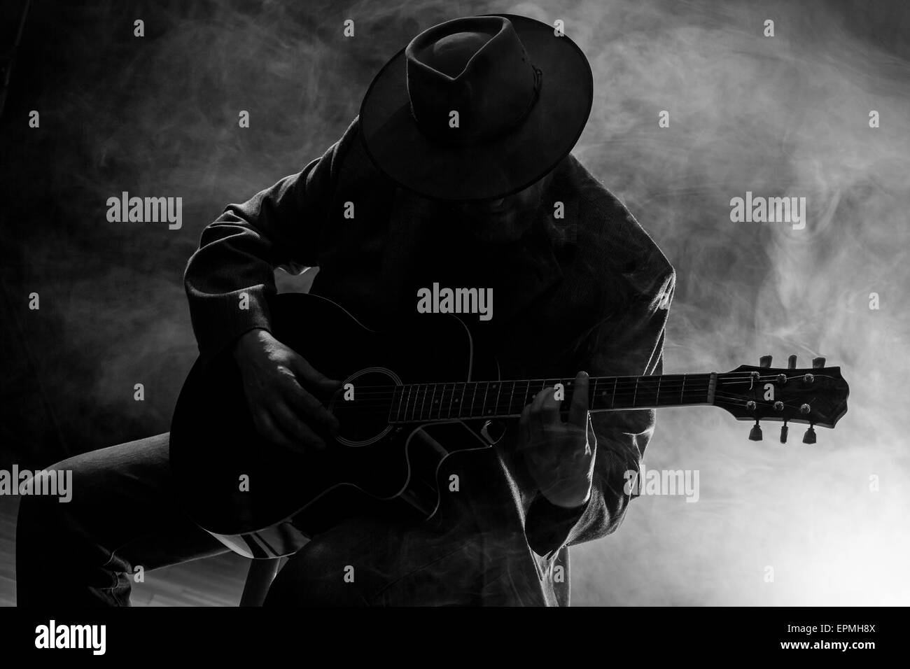 Guitar Man Banque D'Images