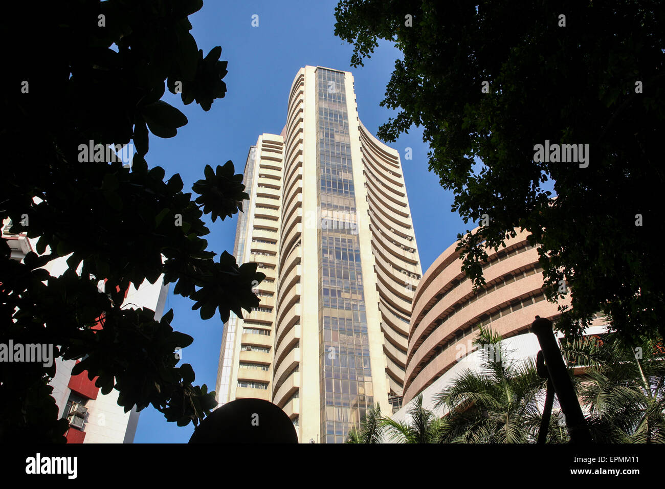 Bombay Stock Exchange (BSE) dans le coeur de la zone commerciale fort. Fort area de Mumbai/Bombay, Inde, puissance économique du Banque D'Images
