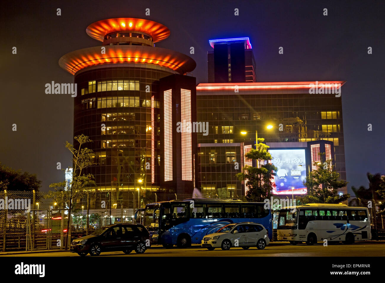 Sands Macao casino resort de nuit Banque D'Images