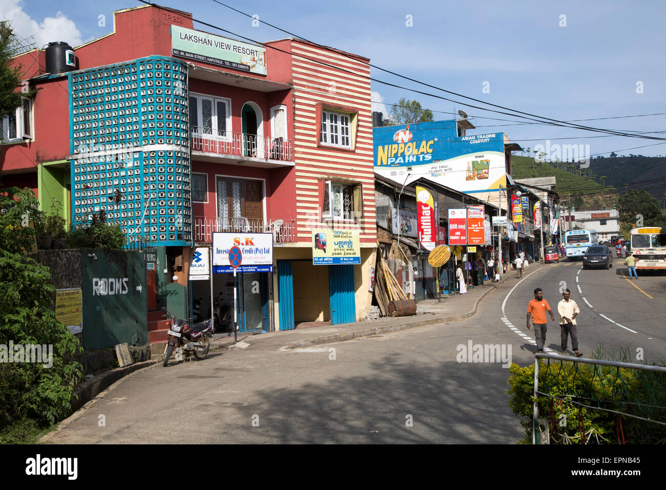 Ville d'Haputale, district de Badulla, Province d'Uva, au Sri Lanka, en Asie Banque D'Images