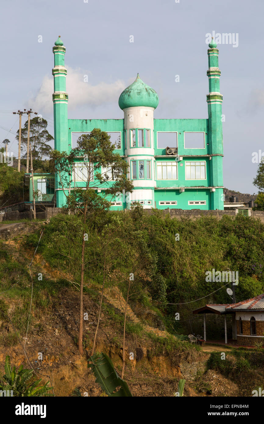 La mosquée Jumma, Haputale, district de Badulla, Province d'Uva, au Sri Lanka, en Asie Banque D'Images