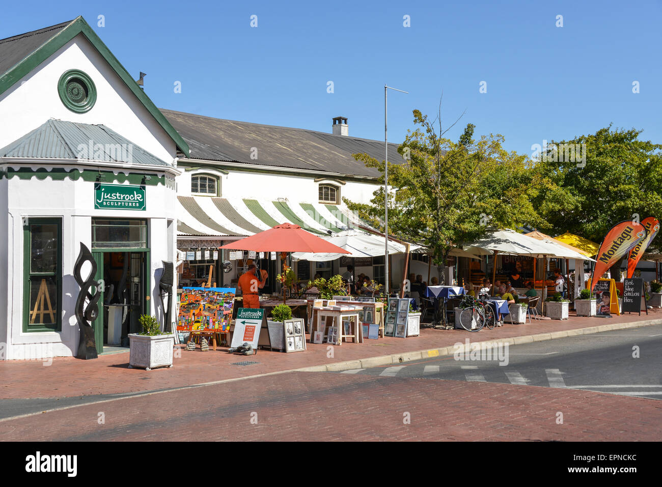 Cafe Bistro, Huguenot Franschhoek Road, Franschhoek, Cape Winelands District, Province de Western Cape, Afrique du Sud Banque D'Images