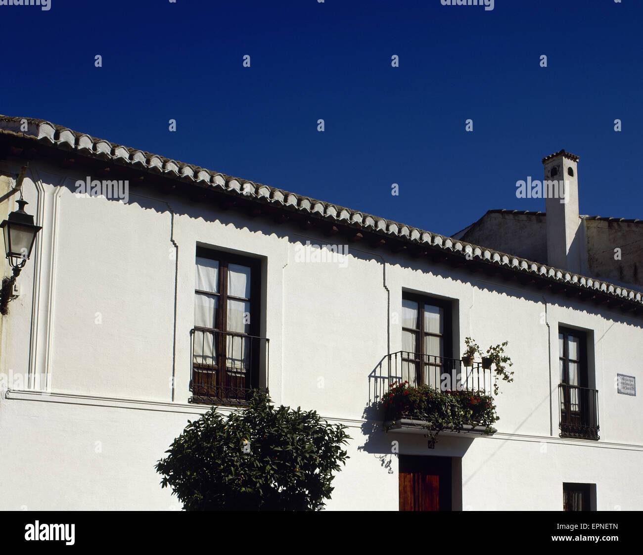 Federico Garcia Lorca (1898-1936). L'écrivain espagnol. Lieu de naissance. Musée Federico Garcia Lorca. Façade. Fuente Vaqueros. L'Andalousie. L'Espagne. Banque D'Images