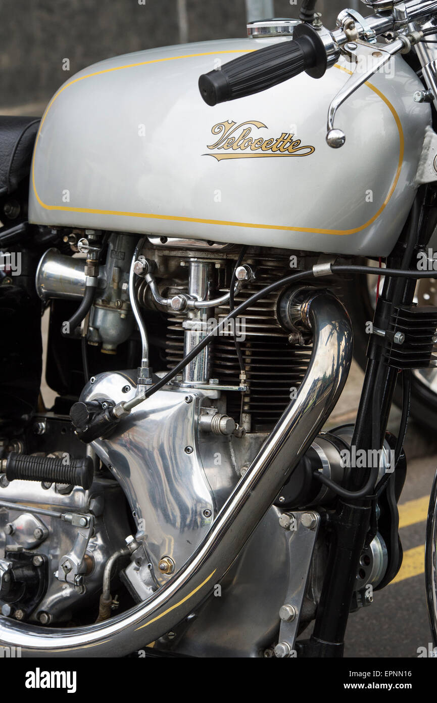 Vintage Velocette Venom Thruxton moto. Classic british bike Banque D'Images