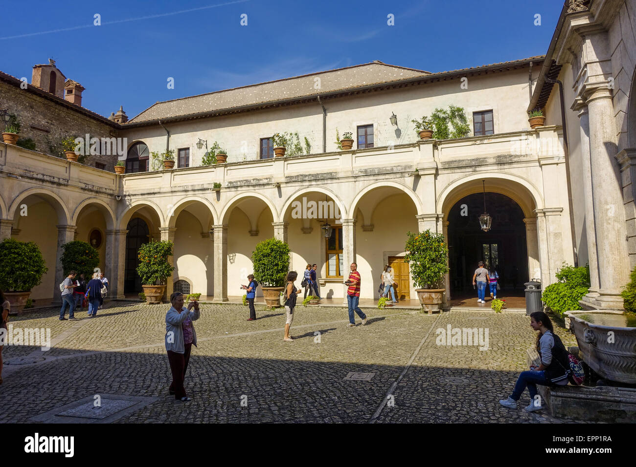 Villa d'Este, Tivoli, Italie, Latium, Site du patrimoine mondial de l'UNESCO Banque D'Images