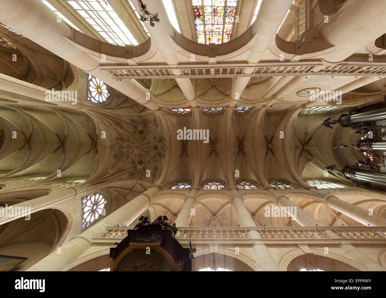 L'église de Saint-Etienne du Mont, Paris, France. Banque D'Images