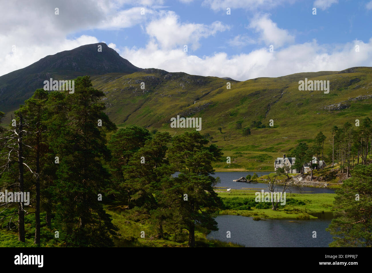 Loch Affric Glen Affric Banque D'Images