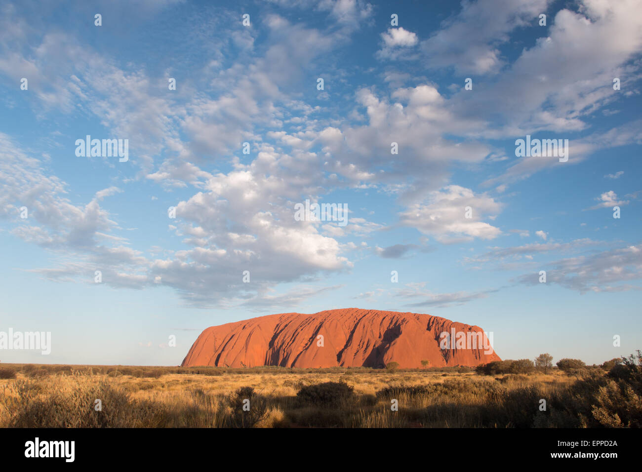 Uluru (Ayers Rock) au coucher du soleil Banque D'Images