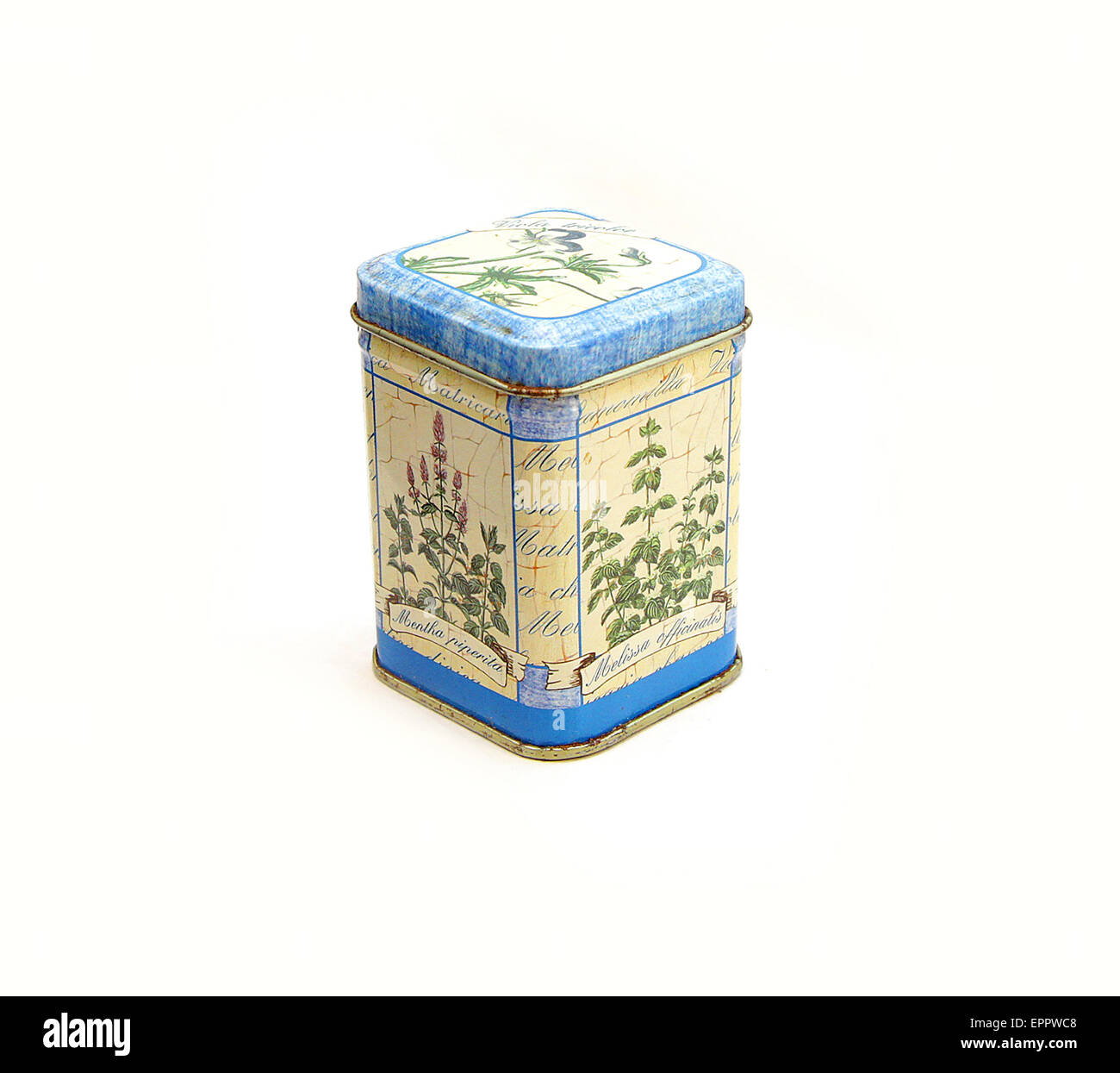 Épices fort Rouillé vintage sur fond blanc Banque D'Images