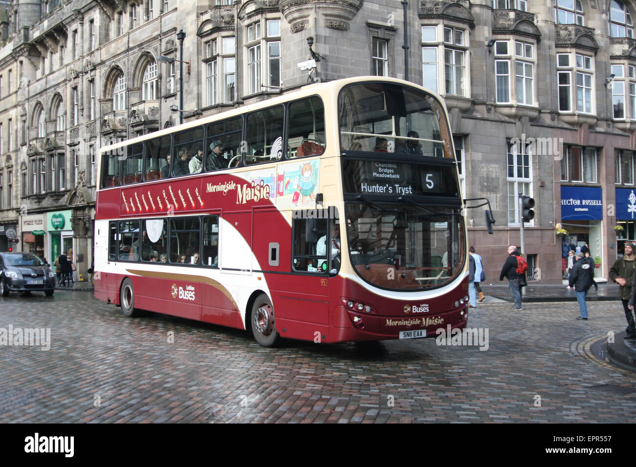 Autobus BUS LOTHIAN EDINBURGH SCOTLAND Banque D'Images