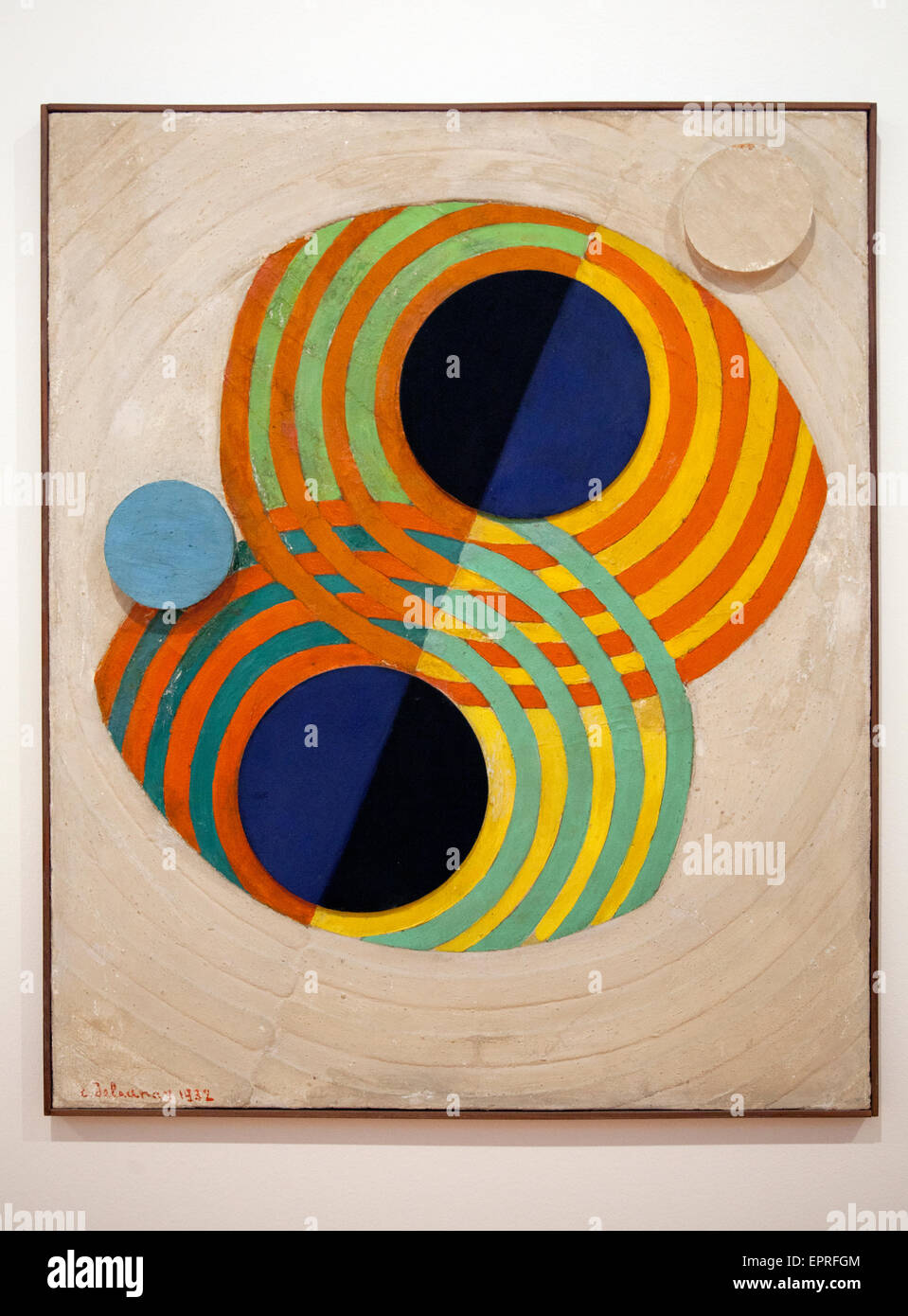 "Rythmes de secours' par Robert Delaunay au Museu Berardo chambres intérieures à Lisbonne - Portugal Banque D'Images