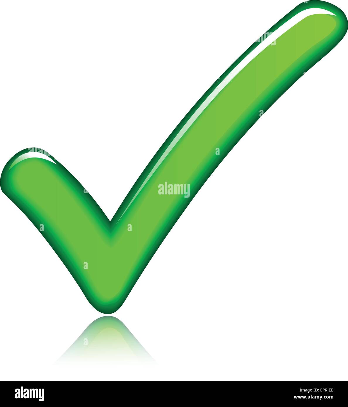 Illustration de marque verte sur fond blanc Illustration de Vecteur