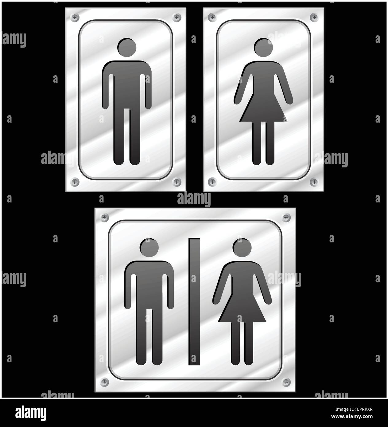Vector illustration de l'homme et de la femme des signes Illustration de Vecteur Vector illustration de l'homme et de la femme des signes Illustration de Vecteur