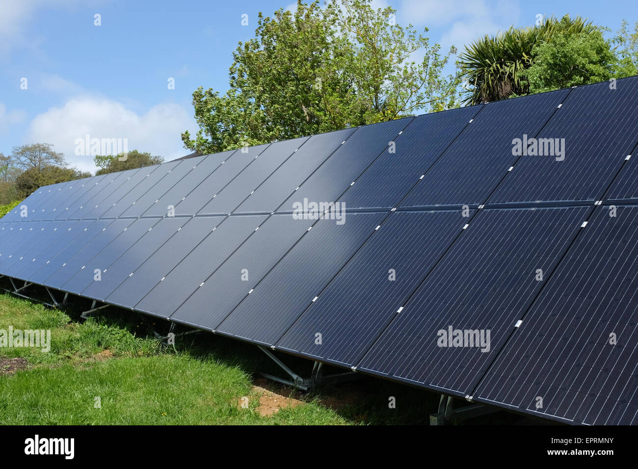 Panneaux solaires. Banque D'Images