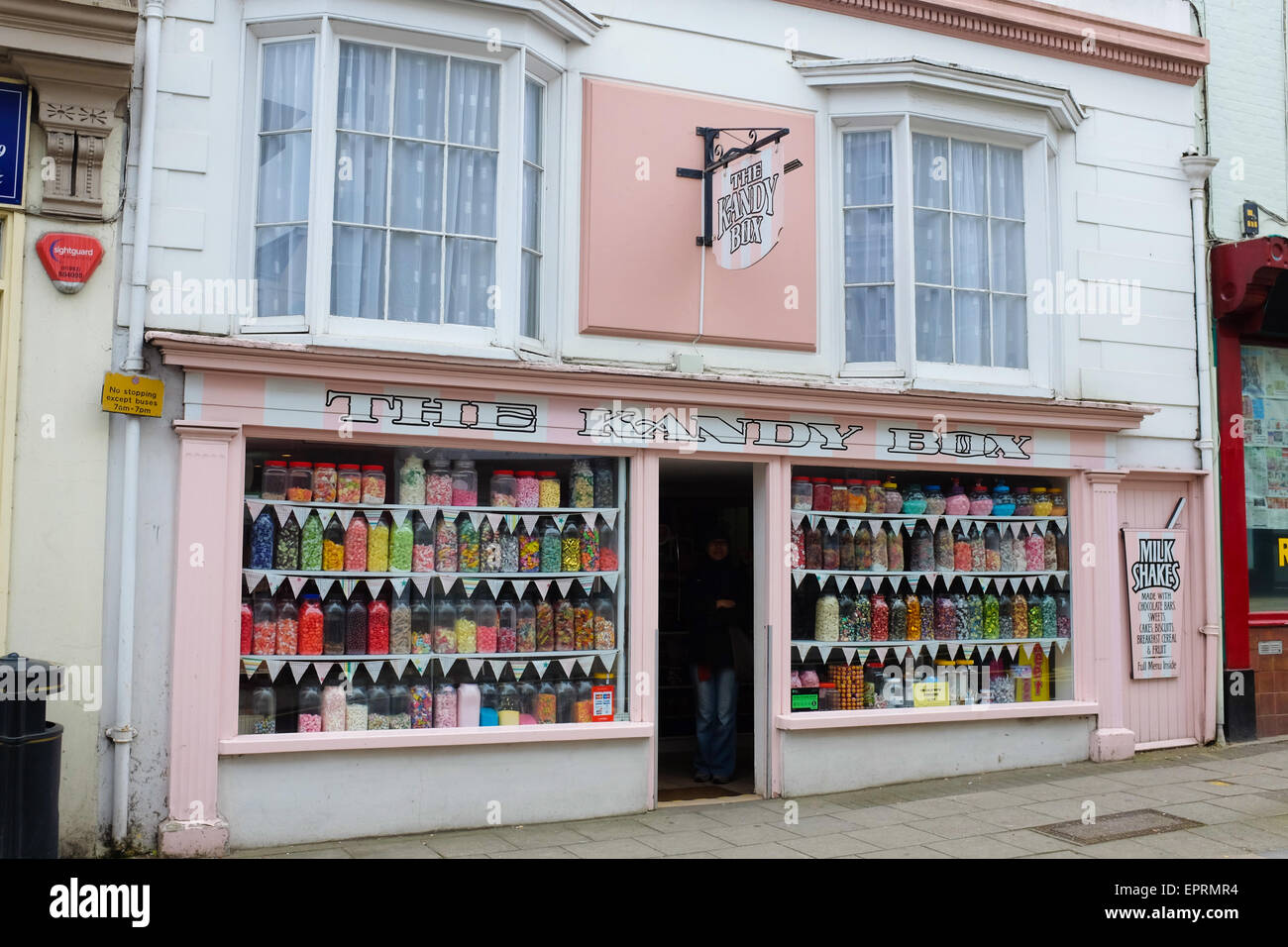 Un traditionnel sweet shop à Ryde, Isle of Wight, Angleterre. Banque D'Images