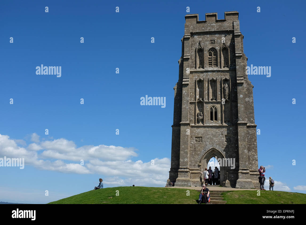 Tor de Glastonbury dans le Somerset, Angleterre. Banque D'Images