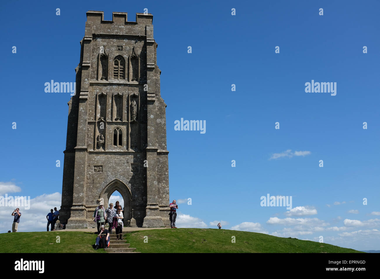 Tor de Glastonbury dans le Somerset, Angleterre. Banque D'Images