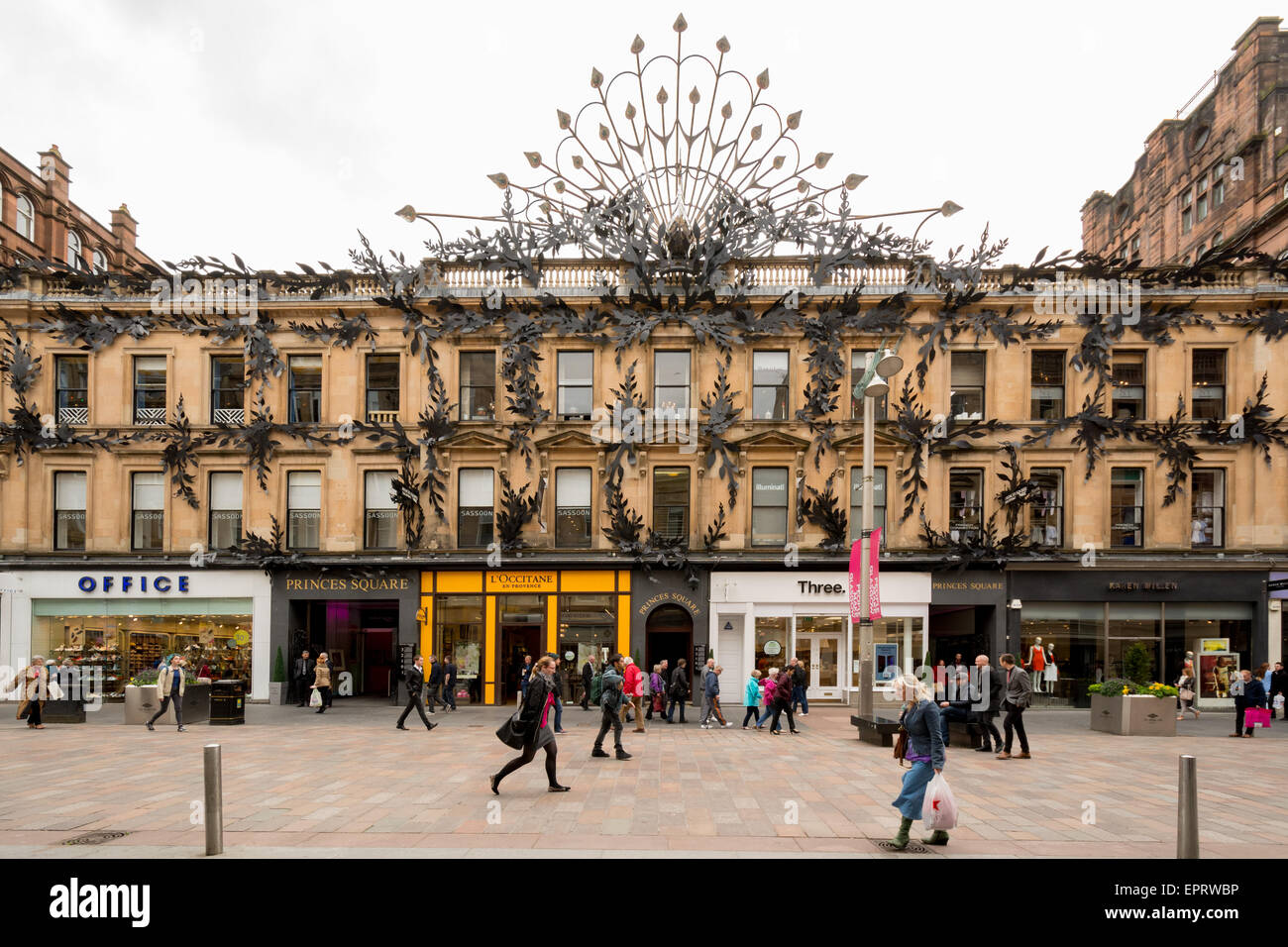 Princes Square Shopping Centre sur Buchanan Street, Glasgow, Scotland, UK Banque D'Images