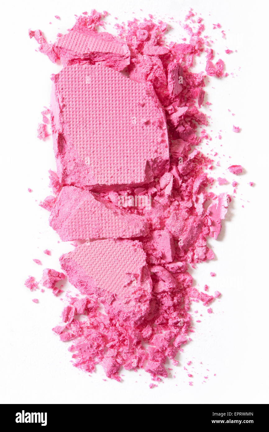 Rose, écrasé l'ombre d'oeil make-up Banque D'Images