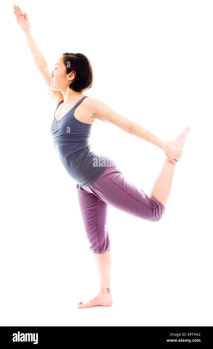 Young adult caucasian woman isolated on a white background Banque D'Images