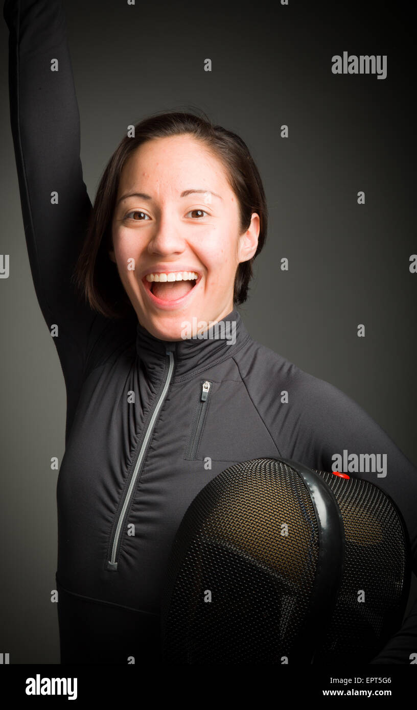 Young adult caucasian woman isolated on a white background Banque D'Images