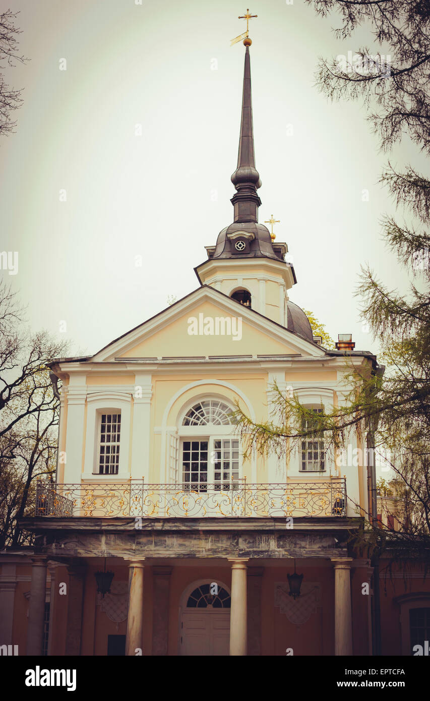 Église de Tsarskoïe Selo, Saint Petersburg, Russie Banque D'Images