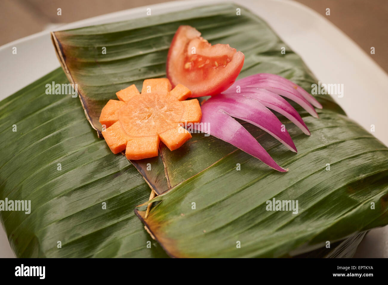 Lamprais, un plat classique du Sri Lanka Banque D'Images