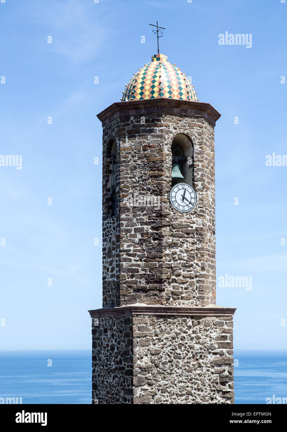 Tour Médiévale Porto Torres Sardaigne Italie Banque D'Images