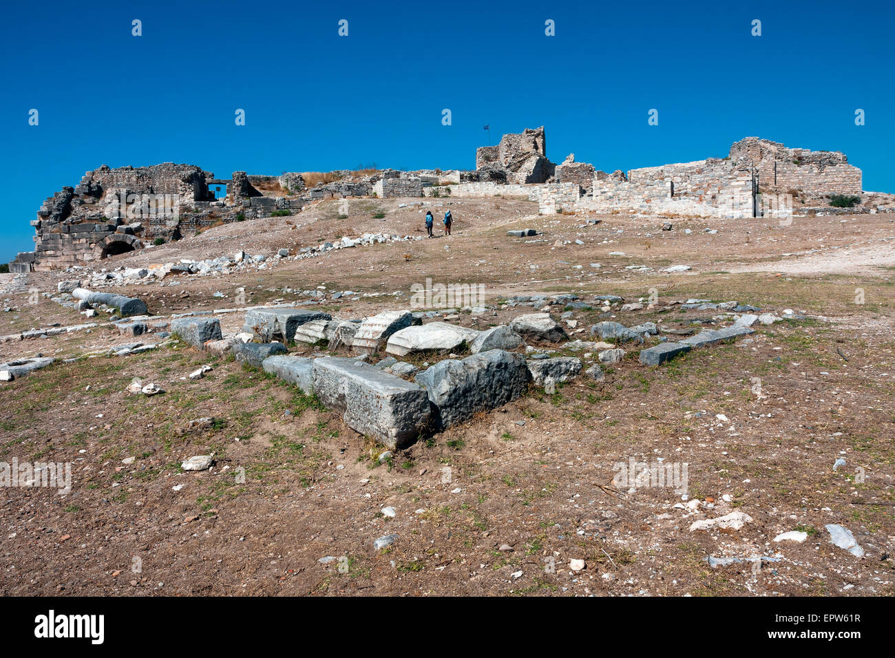 Milet, le paysage autour de l'ancien théâtre grec Banque D'Images