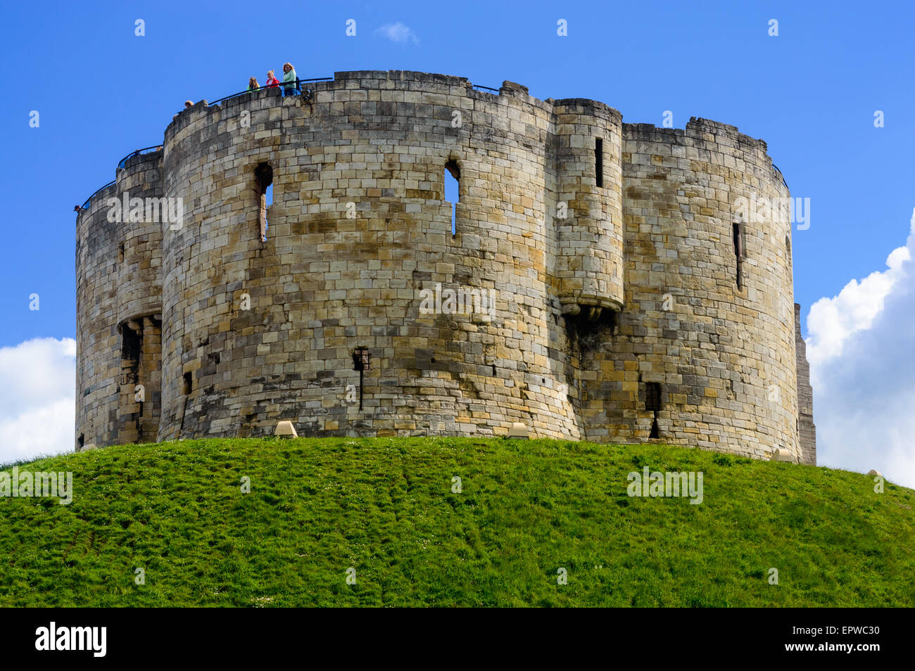Clifford's Tower. York, Angleterre, le 20 mai 2015. Banque D'Images