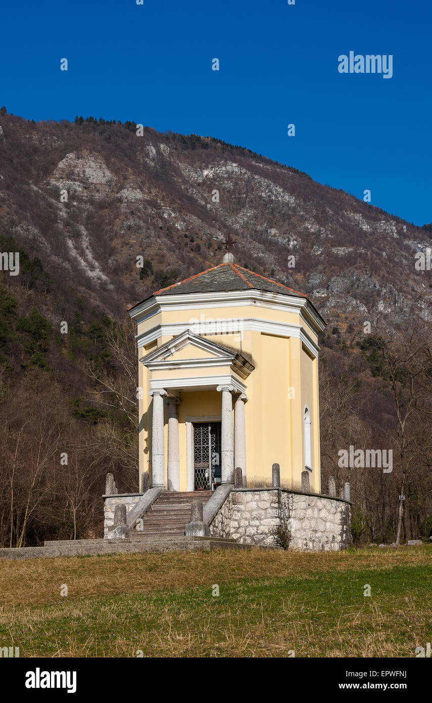 Le Mont Grappa Veneto / Santa Felicita Valley / Sacellum Banque D'Images