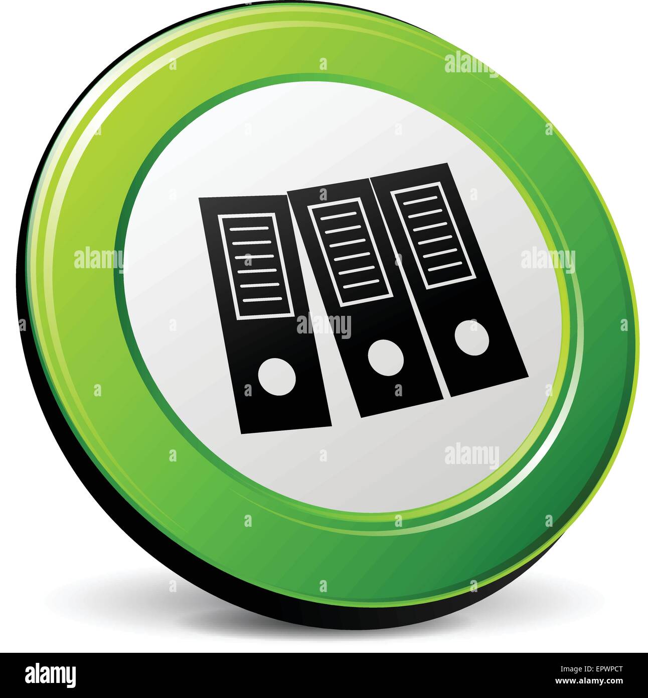 Illustration de binder icône 3d sur fond blanc Illustration de Vecteur