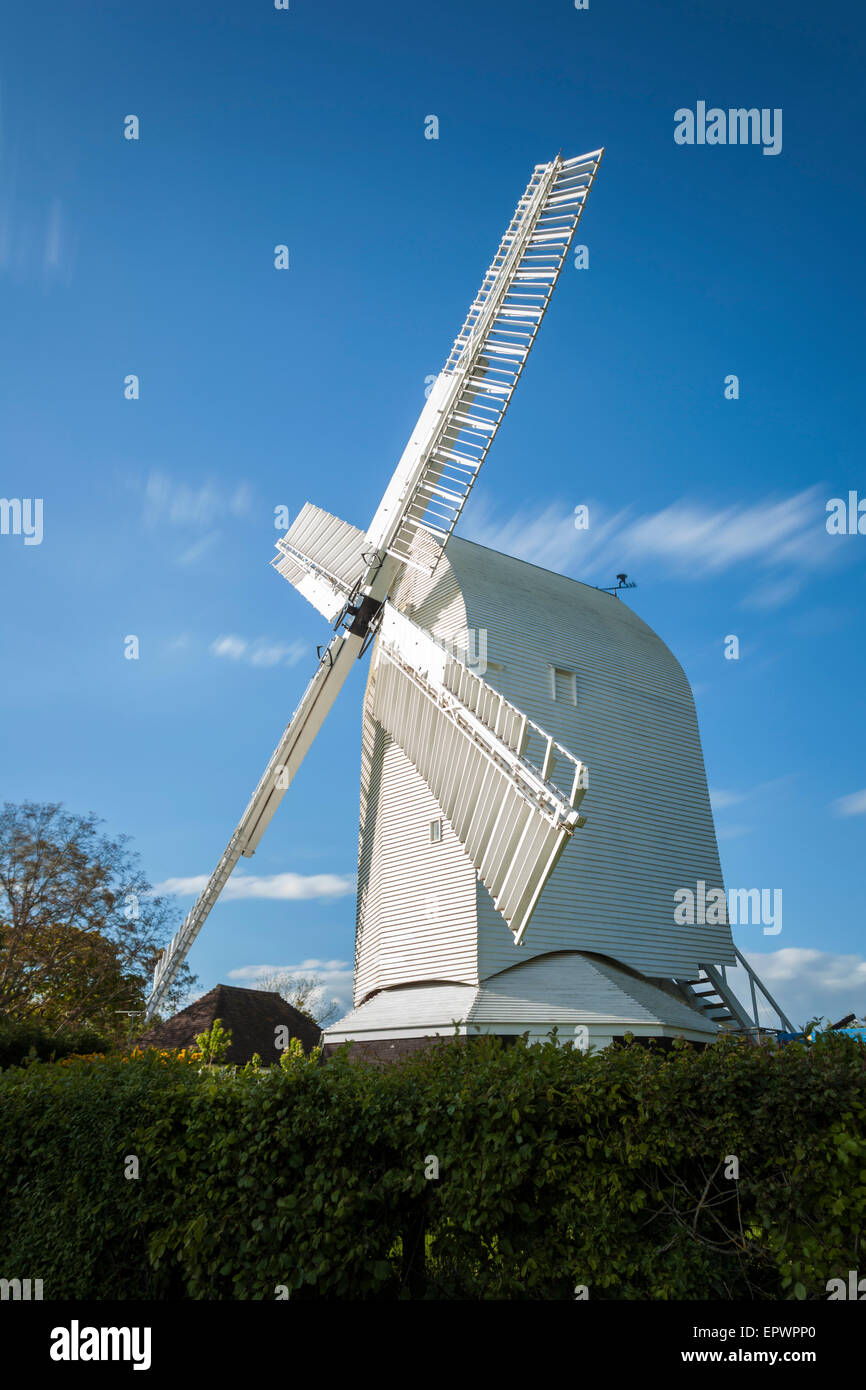 Rebecq-rognon Mill près de Keymer, West Sussex, Angleterre. Banque D'Images