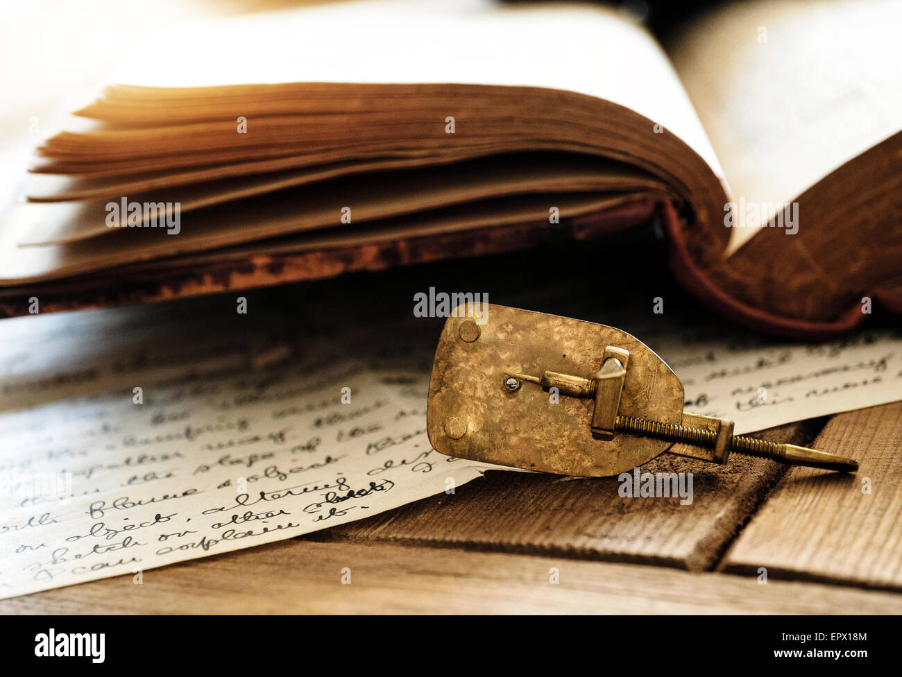 Premier microscope par Antonie van Leeuwenhoek Banque D'Images