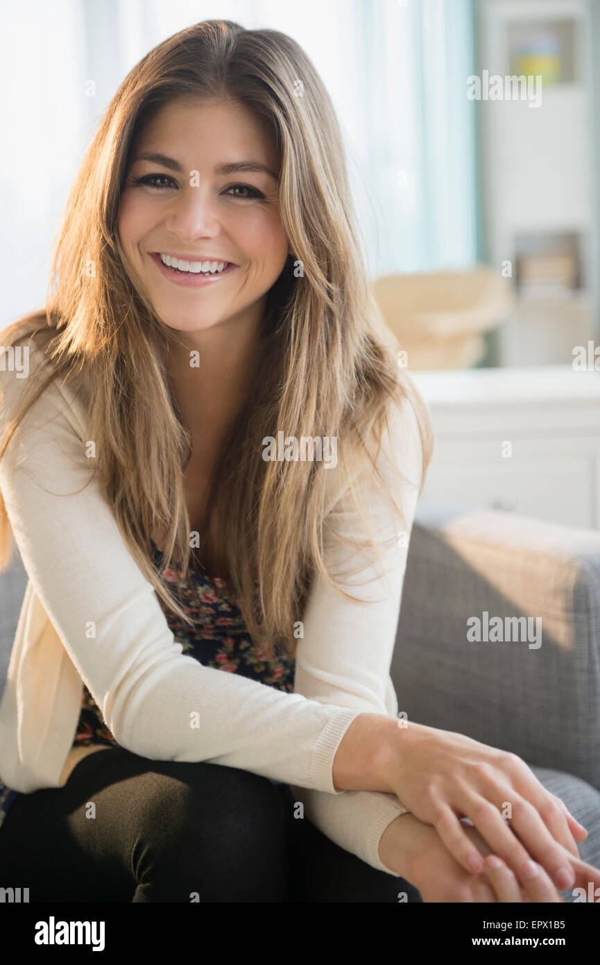 Portrait de jeune femme Banque D'Images