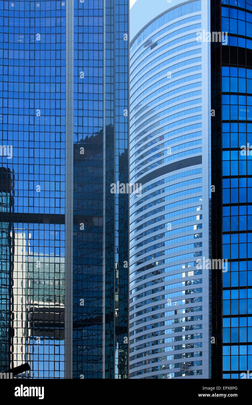 Endroit calme du bâtiment de bureaux à Hong Kong Banque D'Images