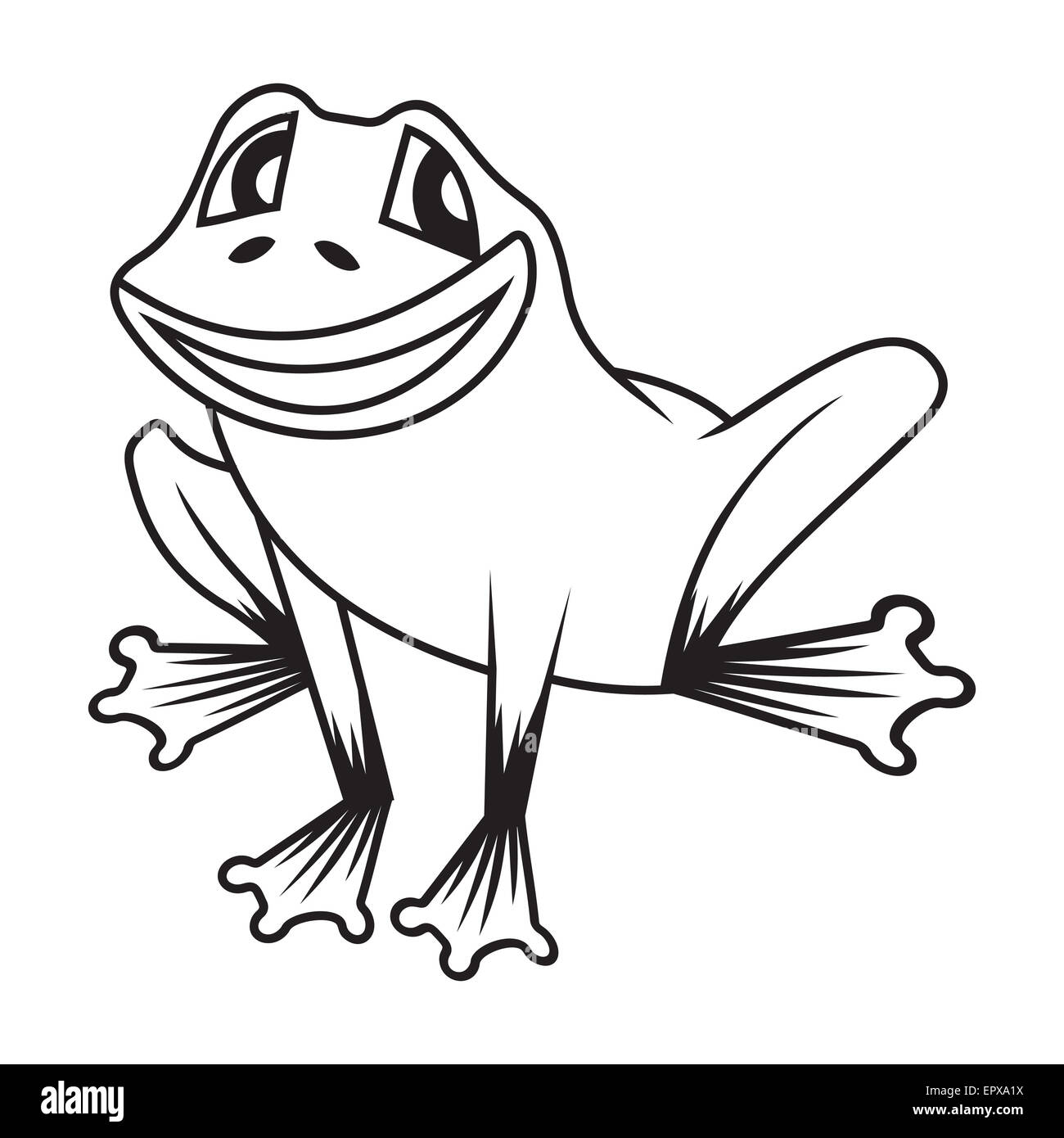 Vector illustration de la grenouille Banque D'Images