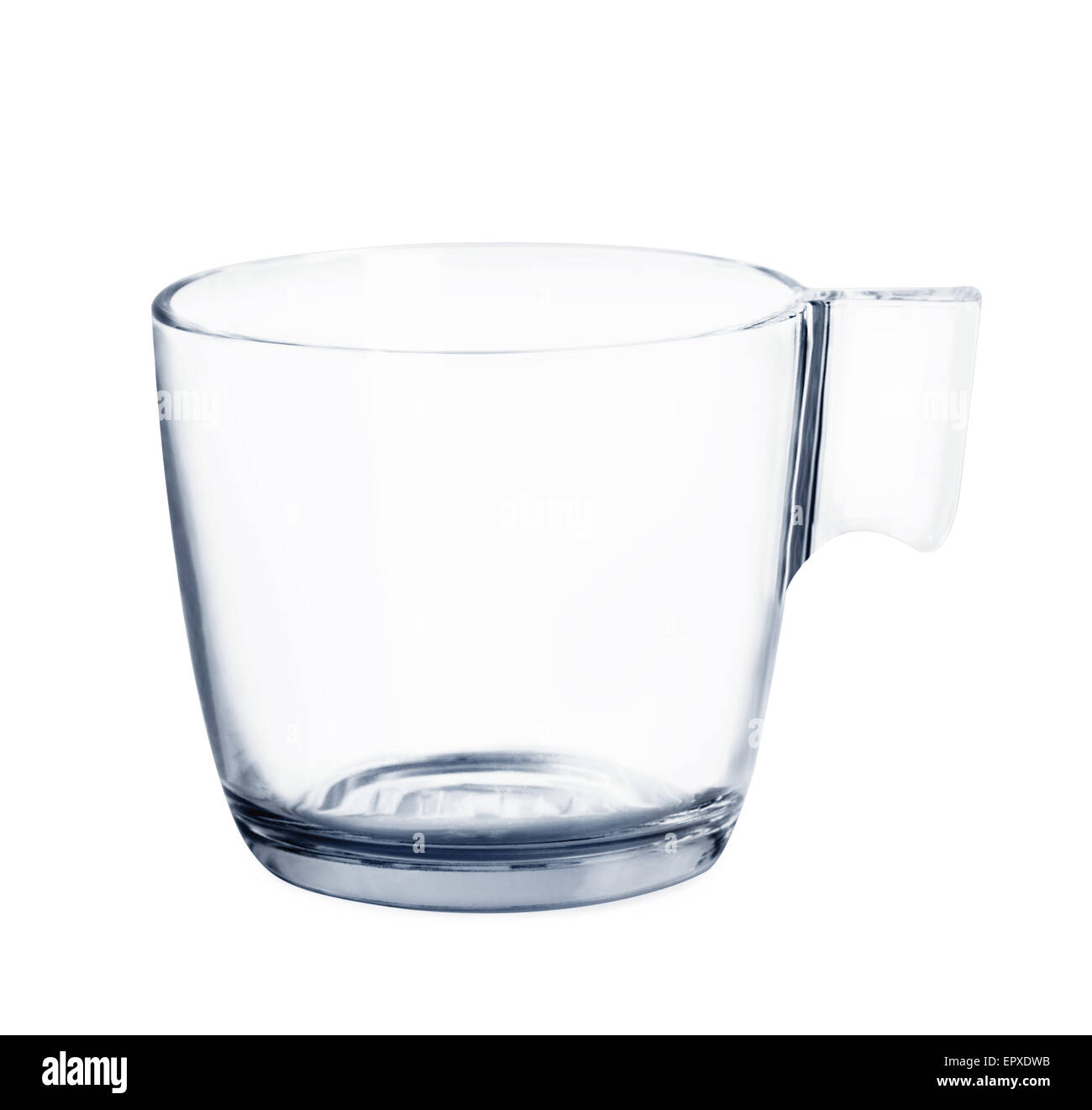 Le verre sur un fond blanc Banque D'Images