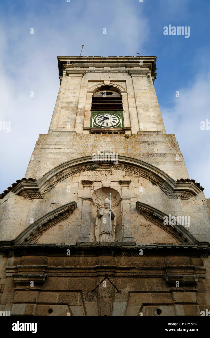 L'église de St Martin de Saint-Martin-de-Ré, Charente-Maritime, France. Banque D'Images