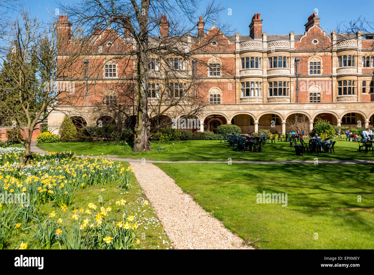 Sidney Sussex College de l'Université de Cambridge. Banque D'Images