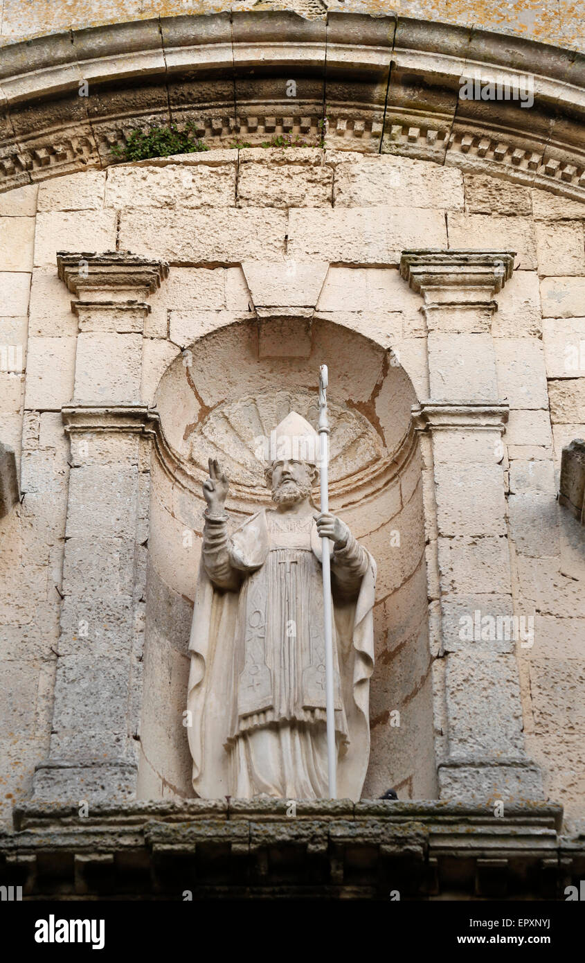 L'église de St Martin de Saint-Martin-de-Ré, Charente-Maritime, France. Banque D'Images