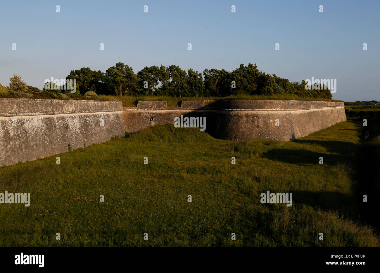 Fortifications de la ville de Saint-Martin-de-Ré, Charente-Maritime, France. Banque D'Images