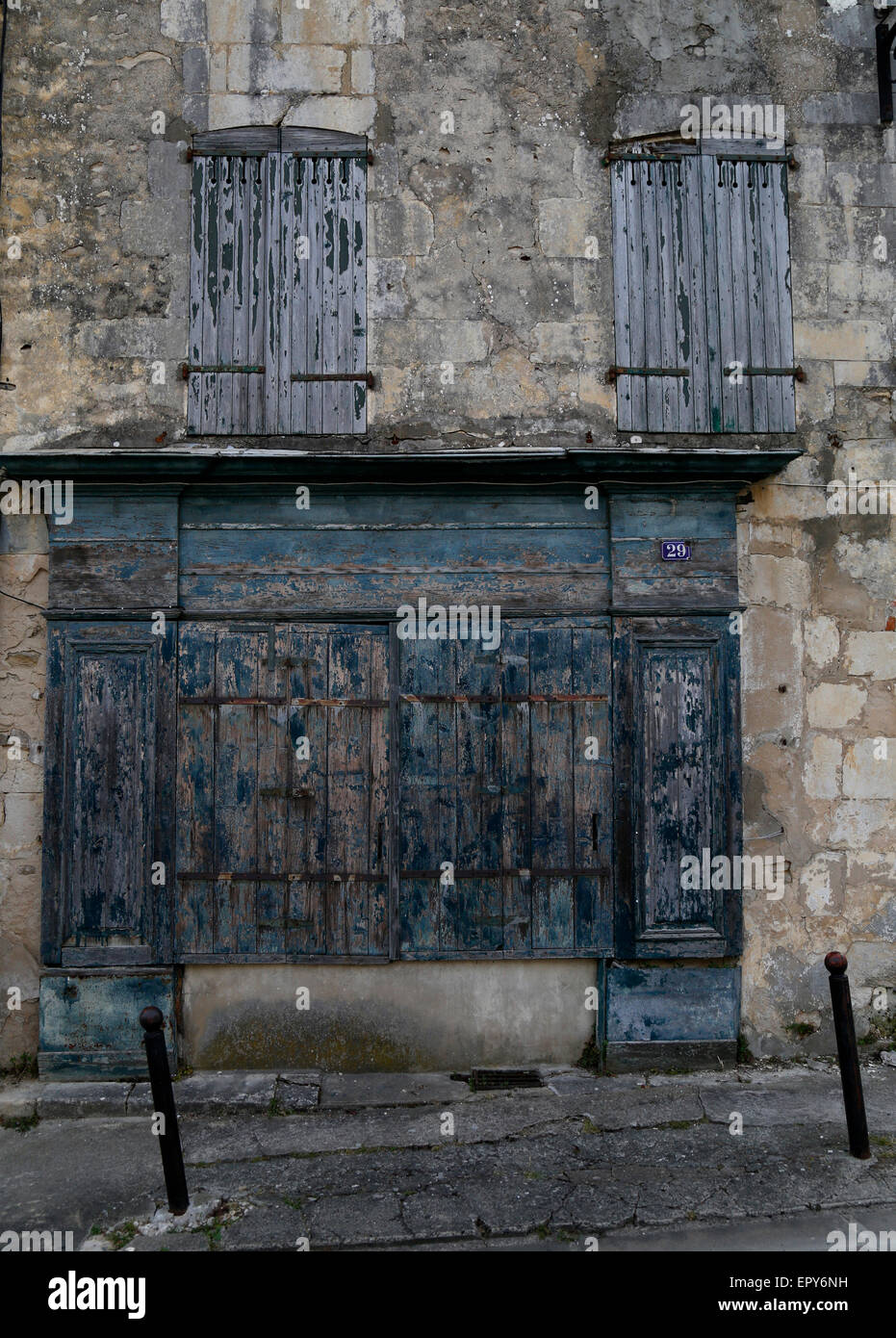 Street view à Saint-Martin-de-Ré, Charente-Maritime, France. Banque D'Images