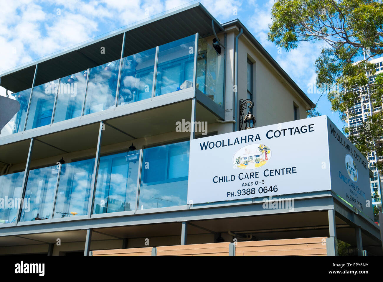 Garde d'enfants child care centre à Woollahra en banlieue est de Sydney, Nouvelle Galles du Sud, Australie Banque D'Images