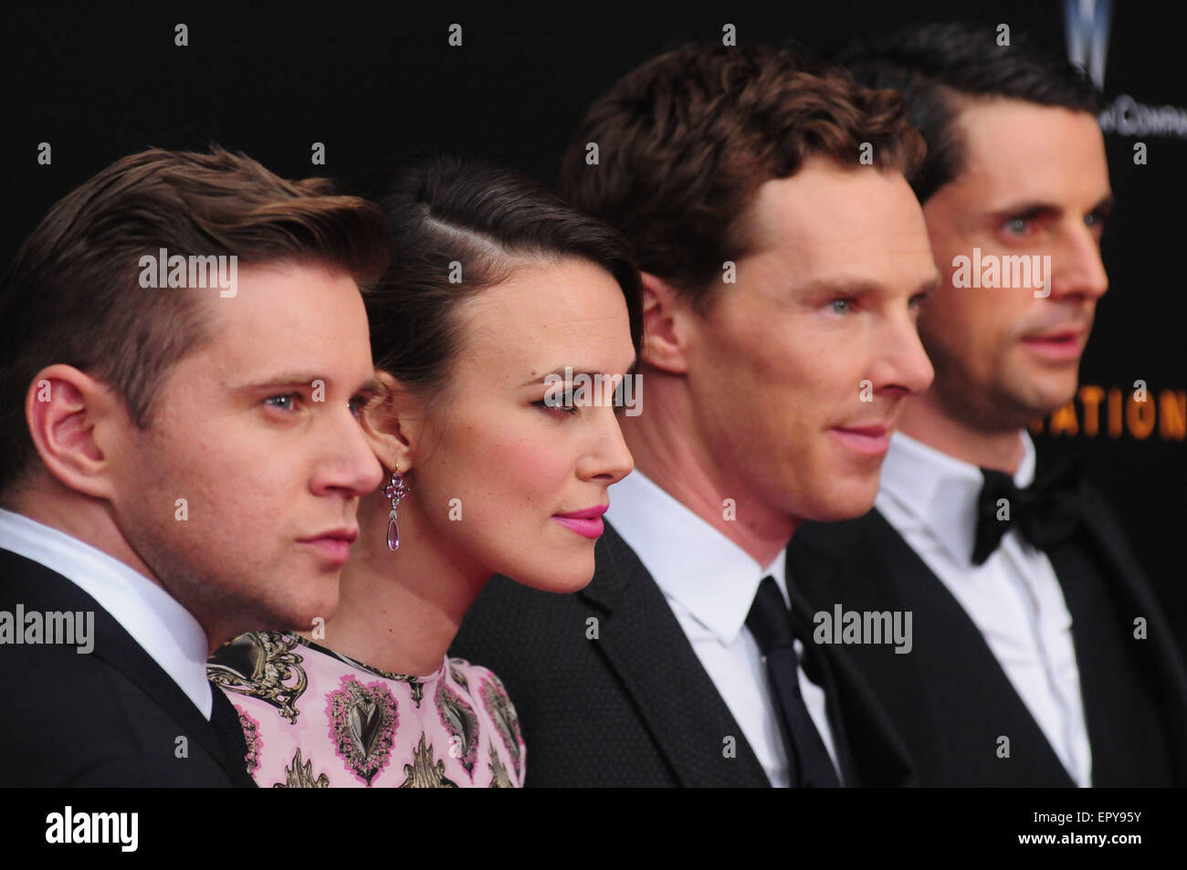 Première de "l'Imitation Game' tenu à La Ziegfeld Theatre - Arrivées en vedette : Allen Leech, Keira Knightley, Benedict Cumberbatch, Matthew Goode Où : New York City, New York, United States Quand : 17 novembre 2014 Crédit : Dan Jackman/WENN.com Banque D'Images