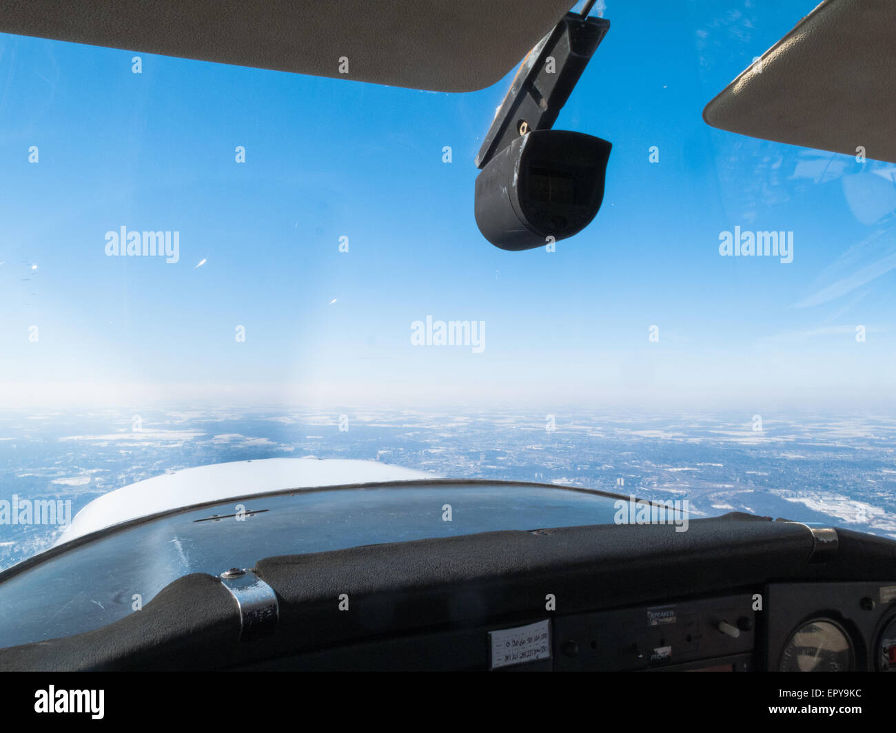 Cockpit d'un avion Banque D'Images