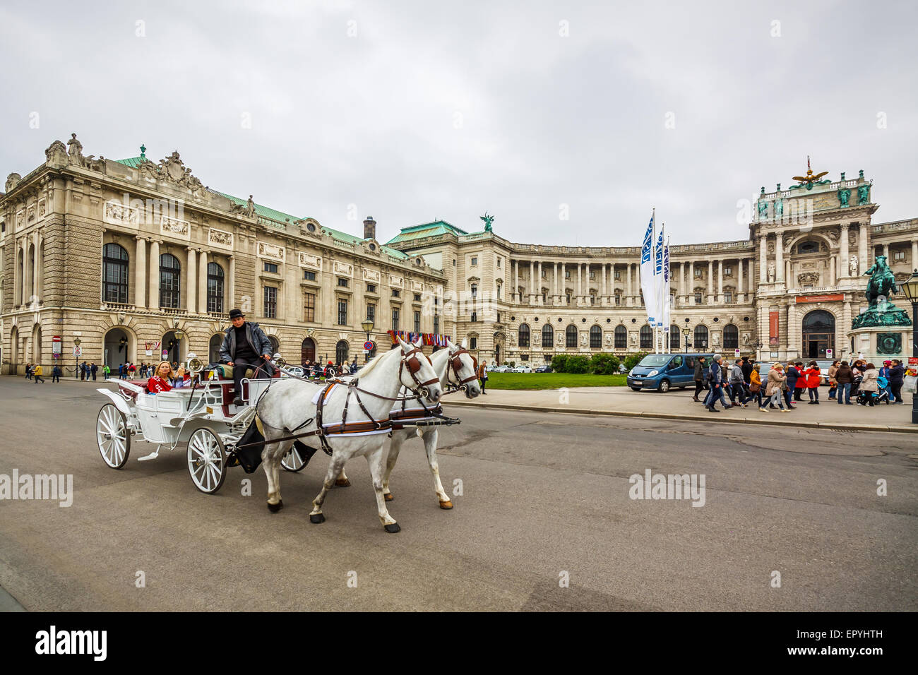 L'char de la Hofburg à Vienne Banque D'Images