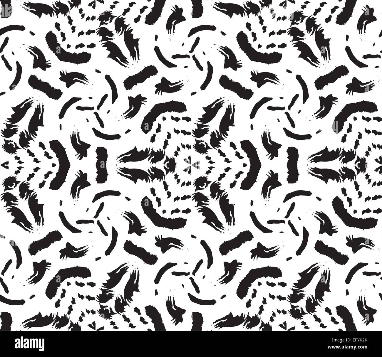 Peint à la main modèle homogène. Illustration de Vecteur