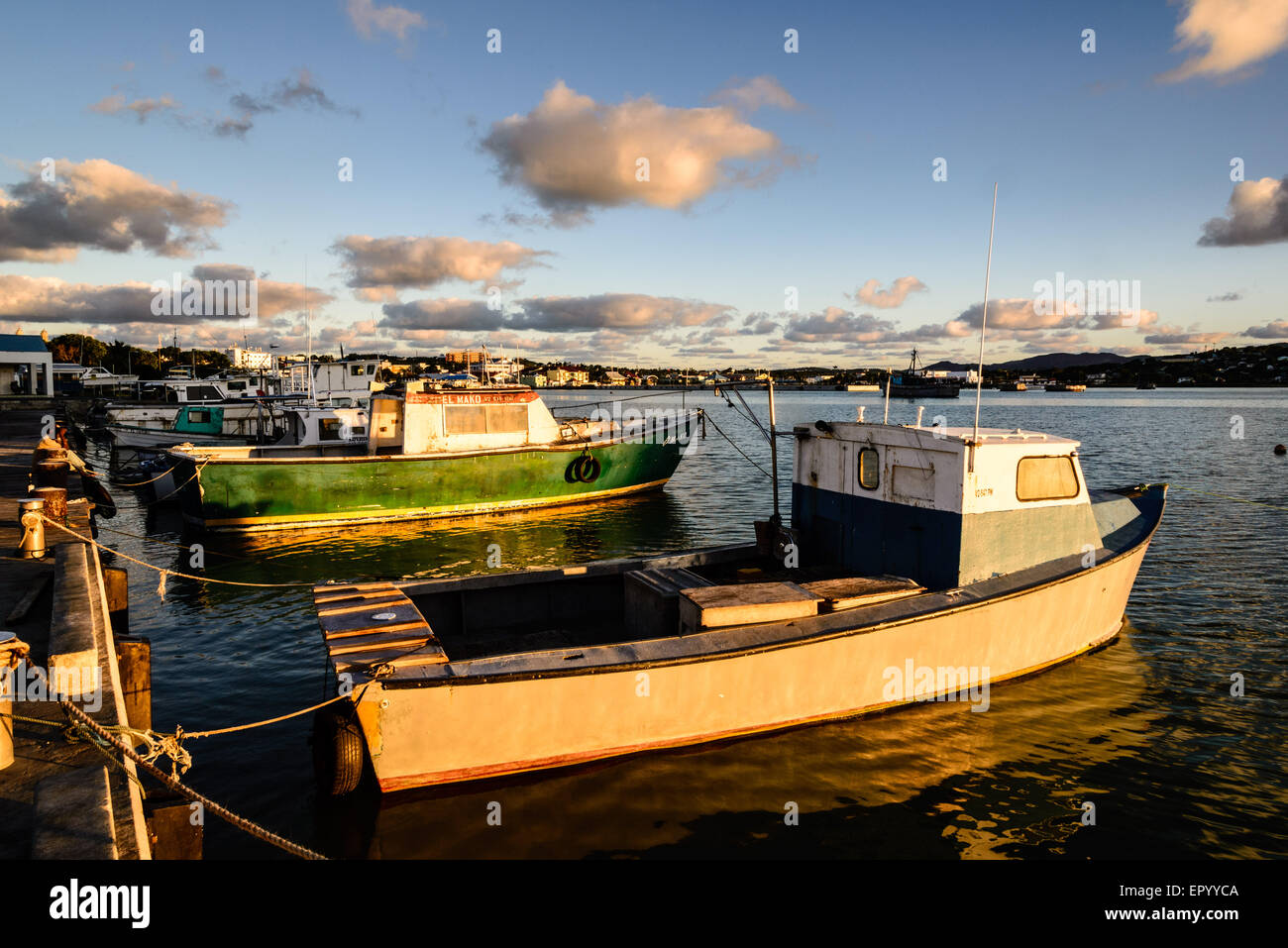Des bateaux de pêche, le port de Saint John's, Antigua Banque D'Images